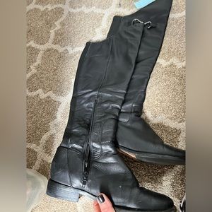 Cole haan black leather boot